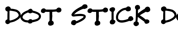 Dot Stick Doodles font preview